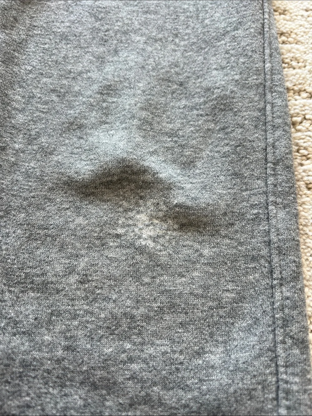 Nike Kids Gray Fleece Joggers with White Logo